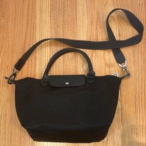 Longchamp Le Pliage Small Black Nylon crossbody Handbag